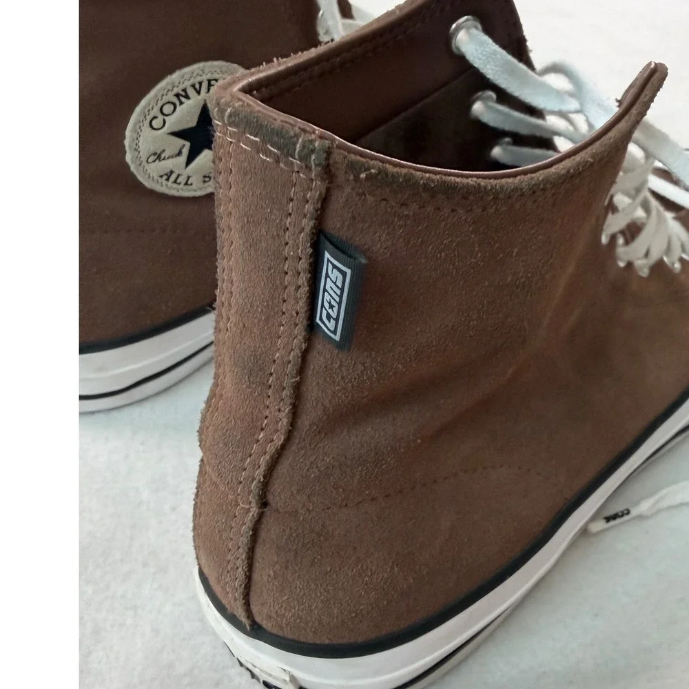Converse Chuck Taylor All Star CONS Brown Suede High Top Mens 10 Womens 12 - Picture 6 of 14
